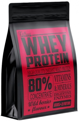 FitBoom Whey Protein 80 % 1000 g - jahoda