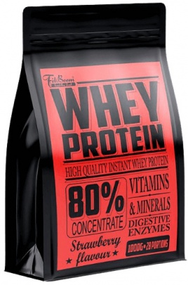 FitBoom Whey Protein 80 % 1000 g - čokoláda/kokos