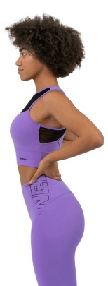 Nebbia FIT Activewear vyztužená sportovní podprsenka 437 lila S