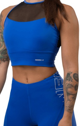Nebbia FIT Activewear vyztužená sportovní podprsenka 437 modrá M