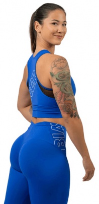 Nebbia FIT Activewear vyztužená sportovní podprsenka 437 modrá M