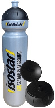 Isostar Láhev Bidon 1000 ml - stříbrná (odklápěcí)