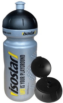 Isostar Láhev Bidon 650 ml - stříbrná (odklápěcí)