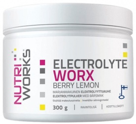 NutriWorks Electrolyte worx 300 g - lesní plody/citrón