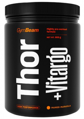 GymBeam Předtréninkový stimulant Thor Fuel + Vitargo 600 g - zelené jablko