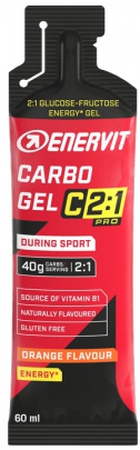 Enervit Carbo gel C2:1 PRO 60 ml - bez příchuti se sodíkem