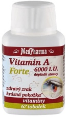 MedPharma Vitamin A 6000 I.U. forte 67 kapslí