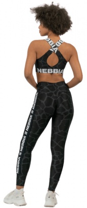 Nebbia Nature-Inspired Sportovní podprsenka 552 černá - XS