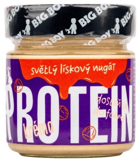 Big Boy Protein Kremo White Nougat - Světlý proteinový krém s lískovými ořechy 220 g
