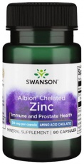 Swanson Albion Zinc 30 mg 90 kapslí