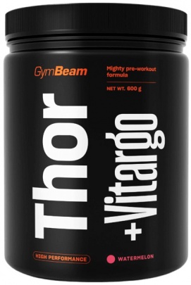 GymBeam Předtréninkový stimulant Thor Fuel + Vitargo 600 g - zelené jablko