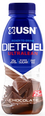 USN Diet Fuel RTD Ultralean 310 ml - čokoláda VÝPRODEJ (DMT 26.05.2024)
