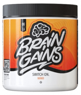 Brain Gains Switch On 225 g (S KOFEINEM) - jahoda/kiwi