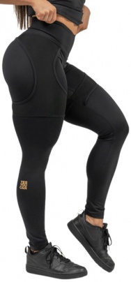 Nebbia Intense Dámské Sportovní legíny se síťkou 838 gold - S