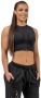 Nebbia Intense Dámský Crop top s vysokou podporou Mesh 842 černý