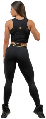 Nebbia Intense Dámské legíny s vysokým pasem Perform 840 gold - S
