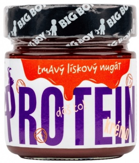 Big Boy Protein Kremo Dark Nougat - Tmavý proteinový krém s lískovými ořechy 220 g