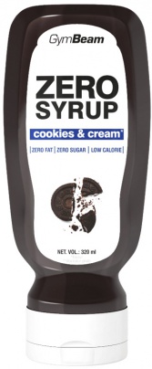 GymBeam Zero Syrup 320 ml - cookies & cream