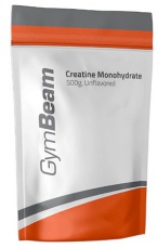 GymBeam 100% Kreatin monohydrát 500 g - bez příchuti VÝPRODEJ (POŠK.OBAL)