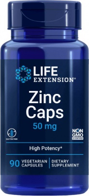 Life Extension Zinc 50 mg 90 kapslí