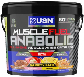 USN Muscle Fuel Anabolic 4000 g + USN Šejkr Steel Qhush 750 ml ZDARMA