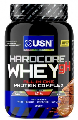 USN Hardcore Whey gH 908 g - čokoláda PROŠLÉ DMT 2.2024