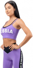 Nebbia Dvouvrstvá sportovní podprsenka Flex 241 lila