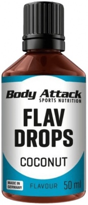 Body Attack Flav Drops 50 ml - Karamel