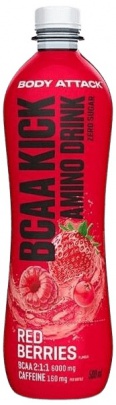 Body Attack Bcaa Kick 500 ml - bílý čaj/broskev PROŠLÉ DMT 9.1.2025