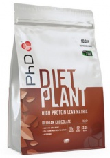 PhD Diet Plant Protein 1000 g - belgická čokoláda VÝPRODEJ (POŠK. OBAL)