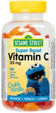 Webber Naturals/Sesame Street Vitamin C 125 mg 180 želé bonbónů
