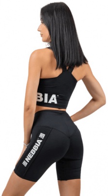 Nebbia Vyztužená sportovní podprsenka s vysokou oporou GYM TIME 231 černá - XS