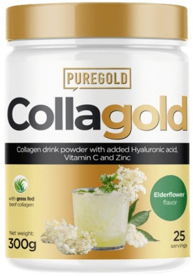 PureGold Collagold + kys. hyaluronová 300 g - citron