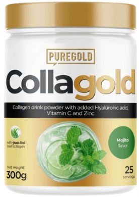 PureGold Collagold + kys. hyaluronová 300 g - citron