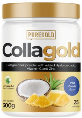 PureGold Collagold + kys. hyaluronová 300 g - citron
