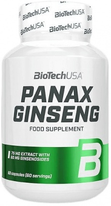 BiotechUSA Panax Ginseng (korejský ženšen) - 60 kapslí
