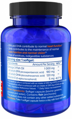 NATIOS Omega-3 Premium Anchovies 1000 mg 100 kapslí