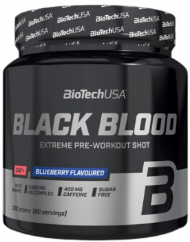 BiotechUSA Black Blood CAF+ 300 g - borůvka