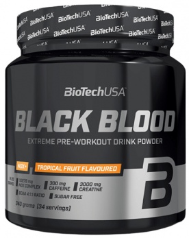 BiotechUSA Black Blood NOX+ 340 g - červený pomeranč