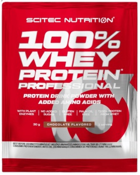 Scitec 100% Whey Protein Professional 30 g - čokoláda/oříšek