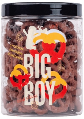 BIG BOY Preclíky v mléčné čokoládě se smetanou 330G