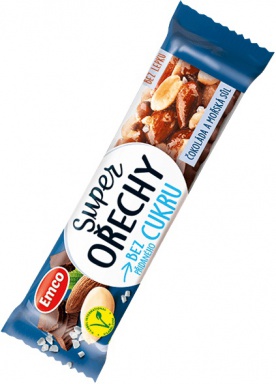 Emco Super ořechy 35 g - čokoláda/mořská sůl