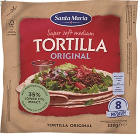 Santa Maria Tortilla - Wrap original VÝPRODEJ (DMT 05.03.2024)