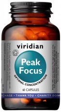 Viridian Peak Focus 60 kapslí Organic VÝPRODEJ 7.2024