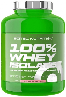 Scitec 100% Whey Isolate 2000 g - jahoda/bílá čokoláda