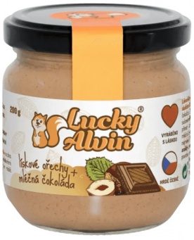 Lucky Alvin Lískové ořechy + mléčná čokoláda 200 g VÝPRODEJ 16.10.2024