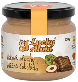 Lucky Alvin Lískové ořechy + mléčná čokoláda 200 g VÝPRODEJ 16.10.2024