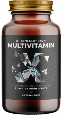 BrainMax Men Multivitamin, multivitamín pro muže 90 rostlinných kapslí