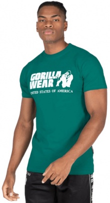 Gorilla Wear Pánske tričko Classic Teal Zelená - 2XL