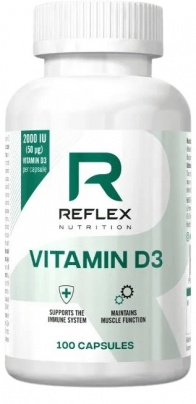 Reflex Vitamin D3 100 kapslí  - PROŠLÉ DMT 12.2023